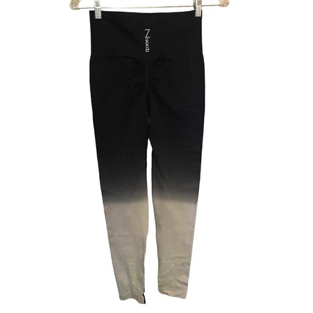 Nikkib ombre high waisted ruching leggings - Picture 3 of 5